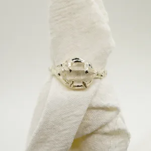 Herkimer Diamond Adjustable Ring