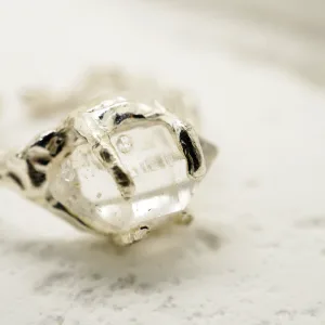 Alternative view of Herkimer Diamond Adjustable Ring