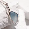 Freeform Aquamarine Pendant