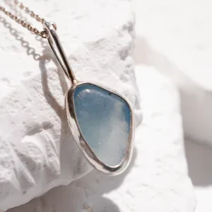 Freeform Aquamarine Pendant