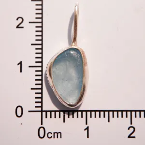 Alternative view of Freeform Aquamarine Pendant