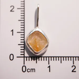 Alternative view of Raw Golden Rutilated Quartz Pendant